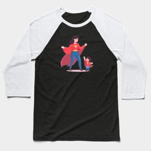 SUPER MOM Baseball T-Shirt